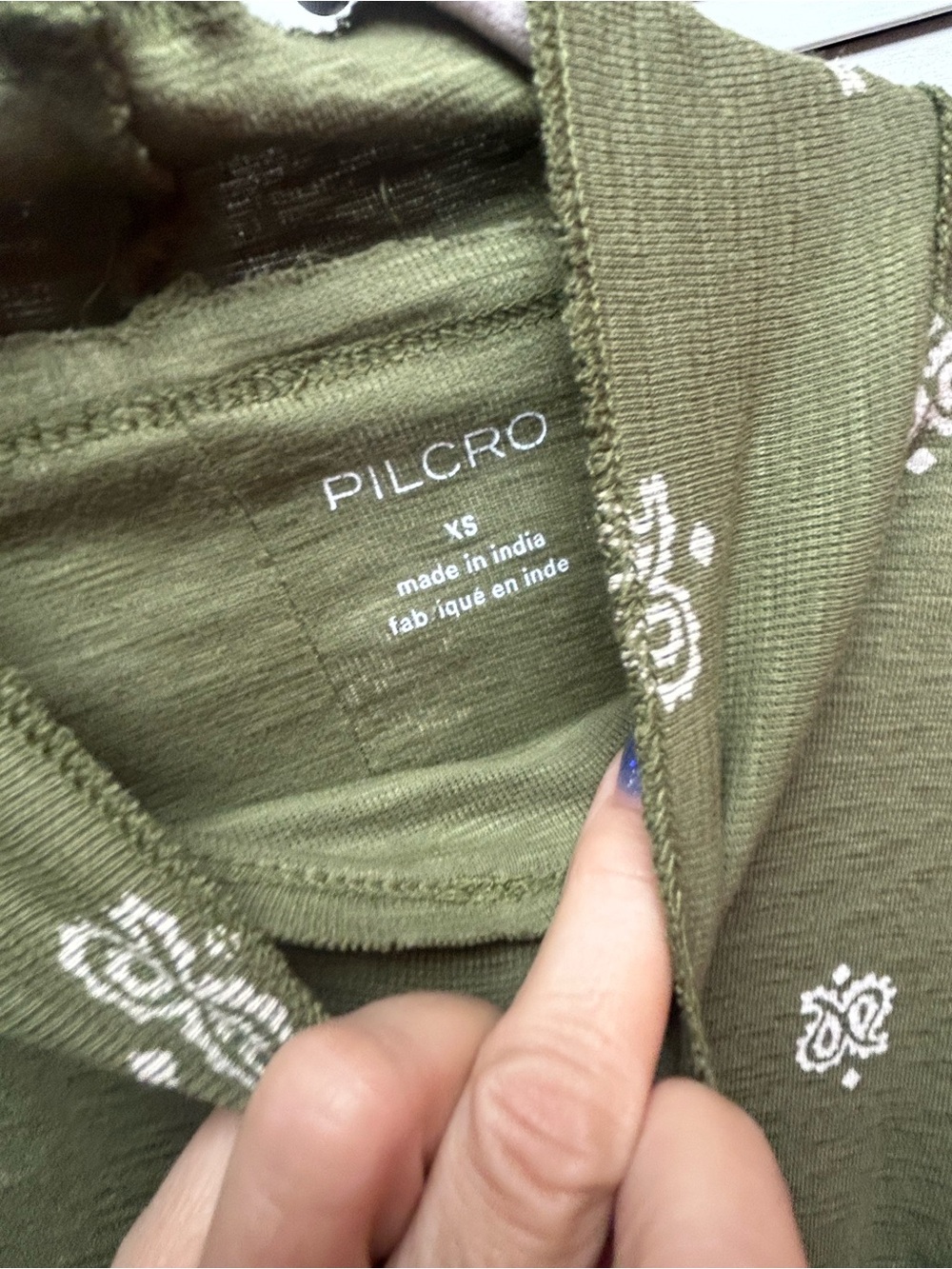 Nwot Pilcro cotton slub turtlenect top - Picture 4 of 5